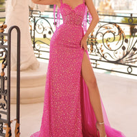 pink gown 