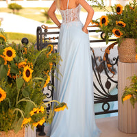 light blue dress 