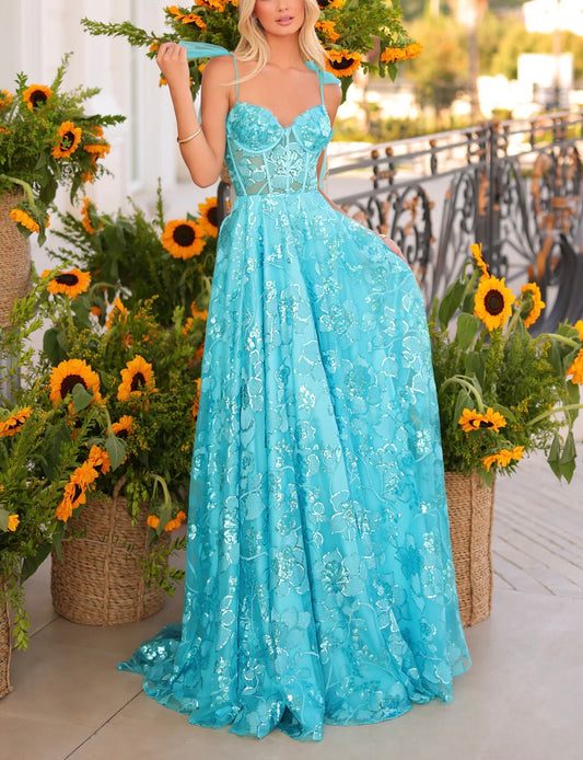 blue lace dress 