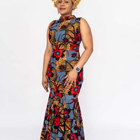 colorful patterned dress