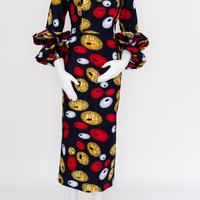 Multicolor Ankara Midi Dress