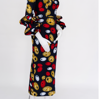 Multicolor Ankara Midi Dress